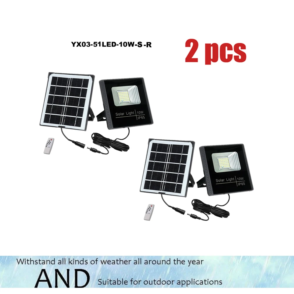 

2pcs Solar Light smart on at night Powered Street Lamps Garden Outdoor Energy Lighting Waterproof IP65 Wall Lights seperable pan