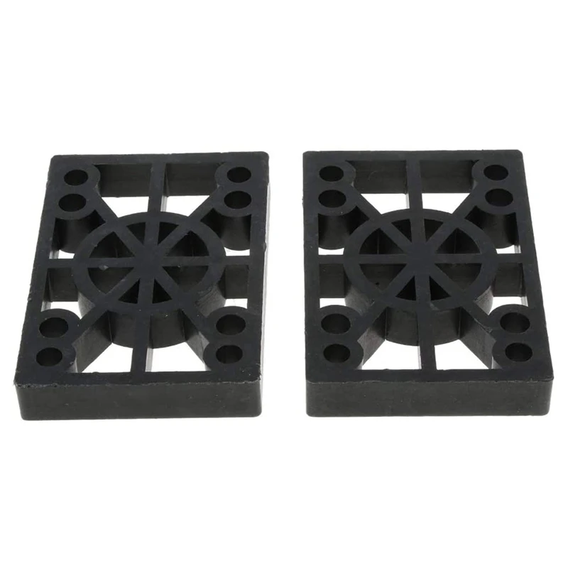 

4 Pcs Skateboard Riser Pads Longboard Rise Pads,Skateboard Shock Pads,Soft Longboard Shockpads,12mm,Black