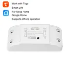 Умный переключатель Tuya, Wi-Fi, таймер, беспроводной пульт дистанционного управления, приложение, 10 А2200 Вт, универсальный модуль автоматизации умного дома для Alexa Google Home