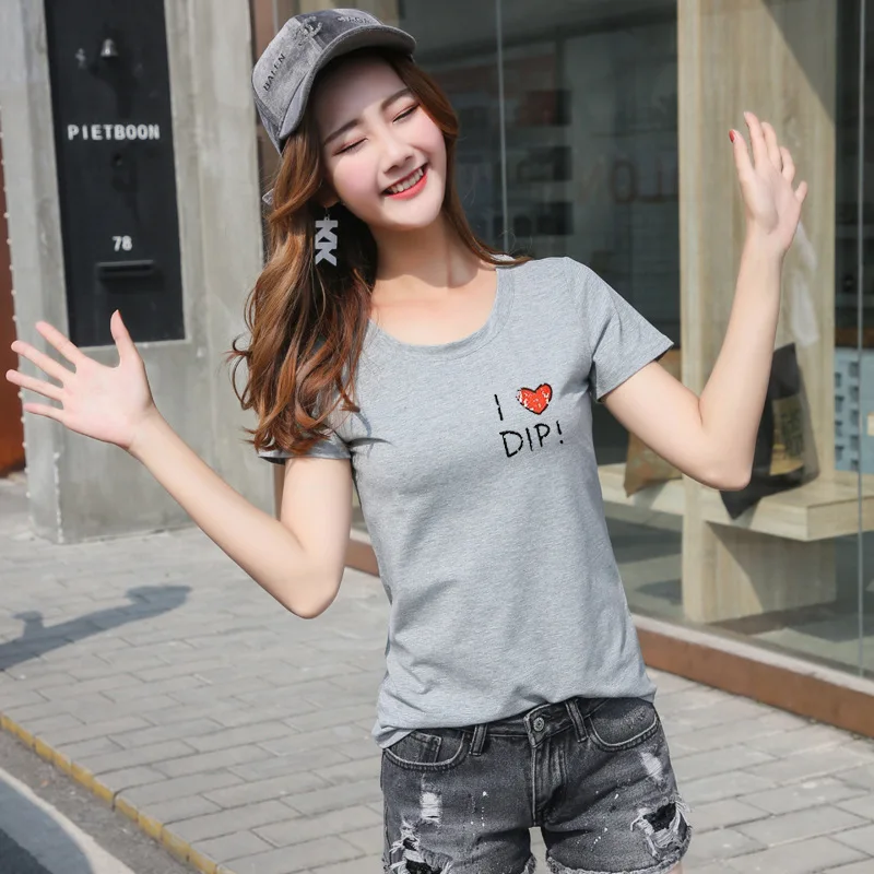 

New Classic Fashion Summer Women's Recreational Breathable Short Sleeve T-shirt