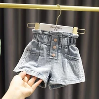 summer girls shorts childrens high waist loose hot pants thin girls denim shorts kids pants little girl clothes