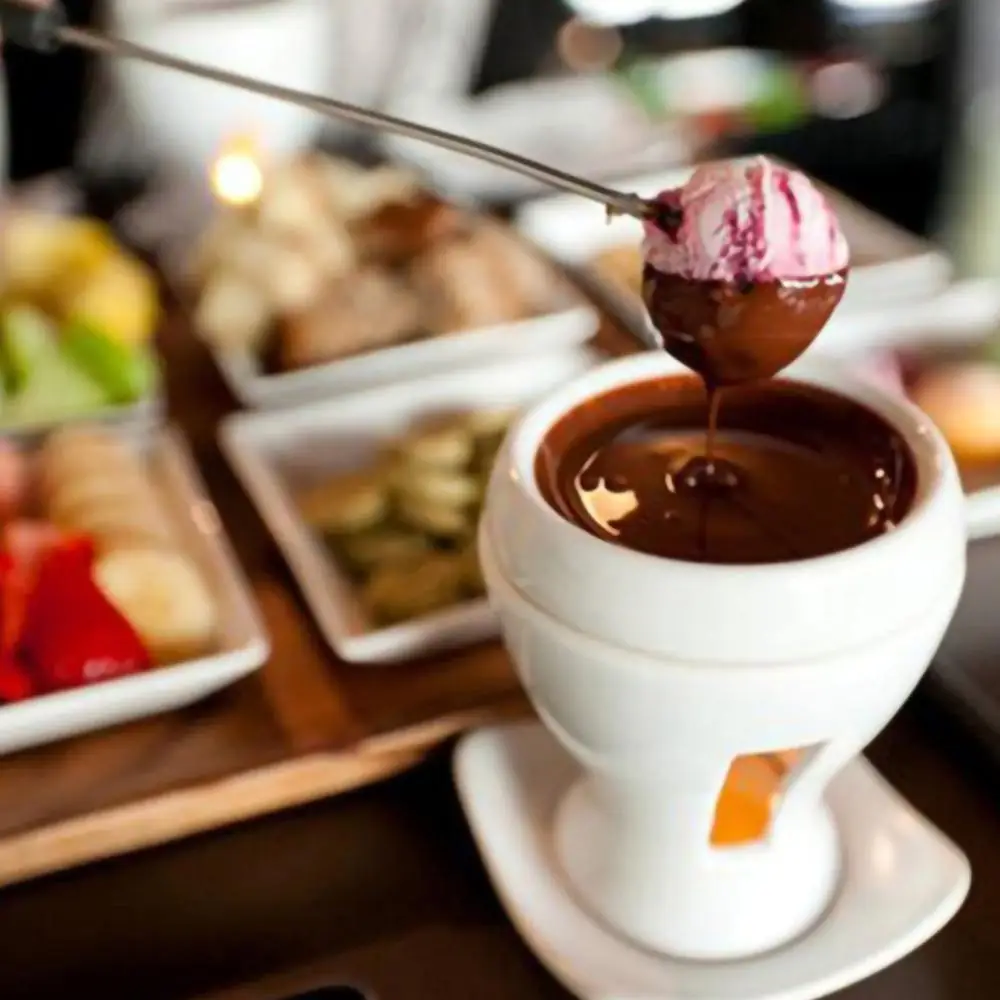 6 шт Нержавеющая сталь Десертная Вилка сыра и шоколадного фондю вилки для