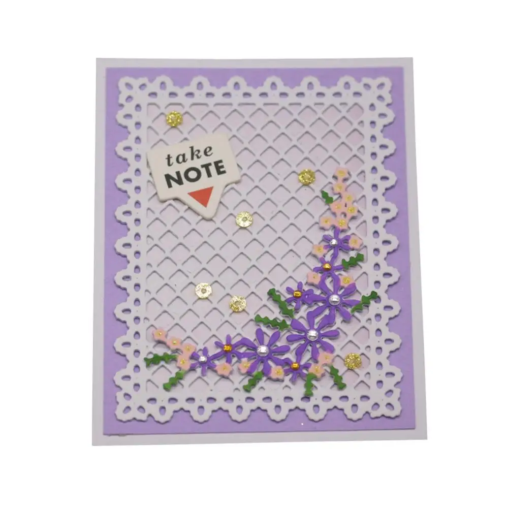 Креативный фон поздравительная открытка декоративные металлические штампы и