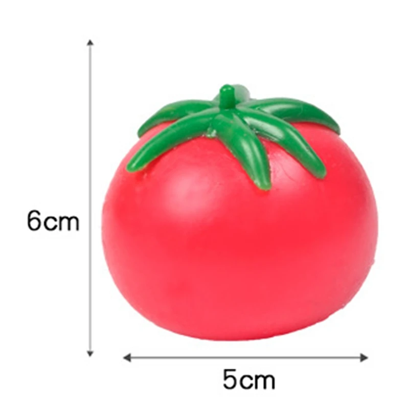 

3Pcs/Set Simulation Tomato Toys Autism Squeeze Squishies Balls Stress Relief Fidget Toy Prank Props Water Ball for Kids Adult