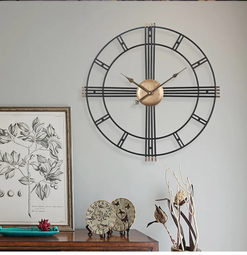 

Большие технические современные дизайнерские минималистичные настенные часы в скандинавском стиле тихие стильные креативные декоративны...