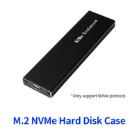 m 2 nvme ssd case nvme ssd enclosure type c interface m 2 nvme hard disk case aluminum alloy external hard drive case with cable