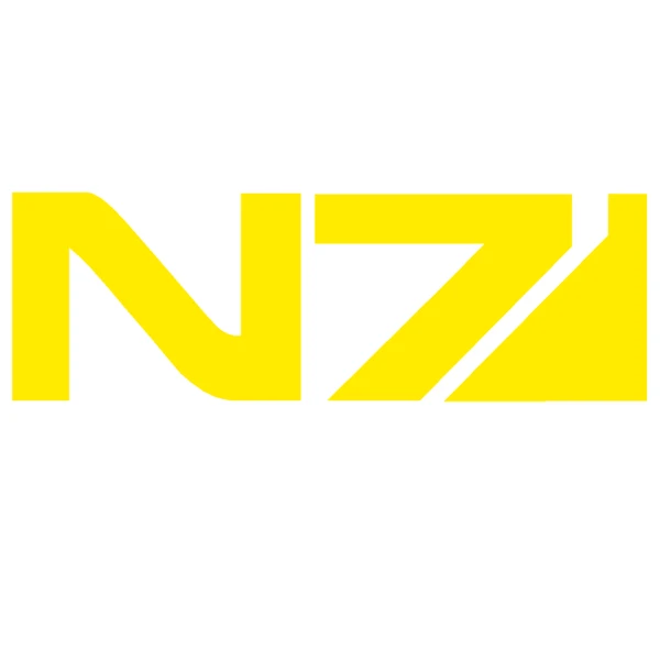 Наклейки для автомобиля MASS EFFECT N7 креативные Декоративные наклейки для багажника на лобовое стекло авто тюнинг Стайлинг винилы D40 - Название цвета: Цвет: желтый