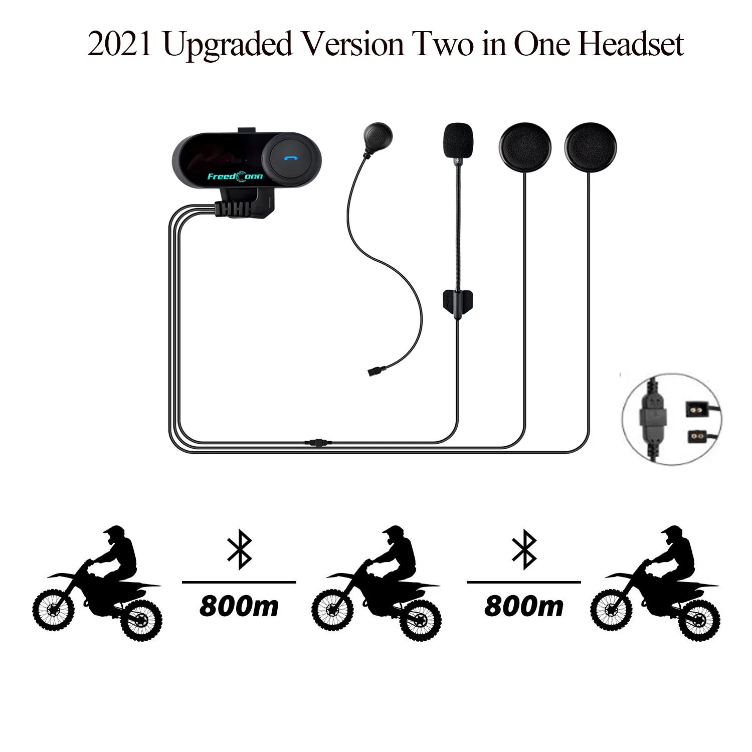 FreedConn T-COM VB Moto rcycle для мотоциклетного шлема мотогарнитура Bluetooth intercomunicador moto 3