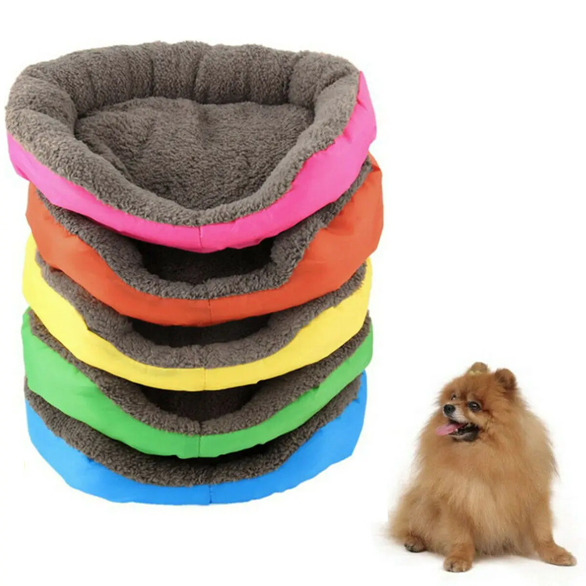 Собака Кошка мягкая будка Doggy Deluxe Флисовая теплая подушка корзина собака, кровать для собаки коврик для животных