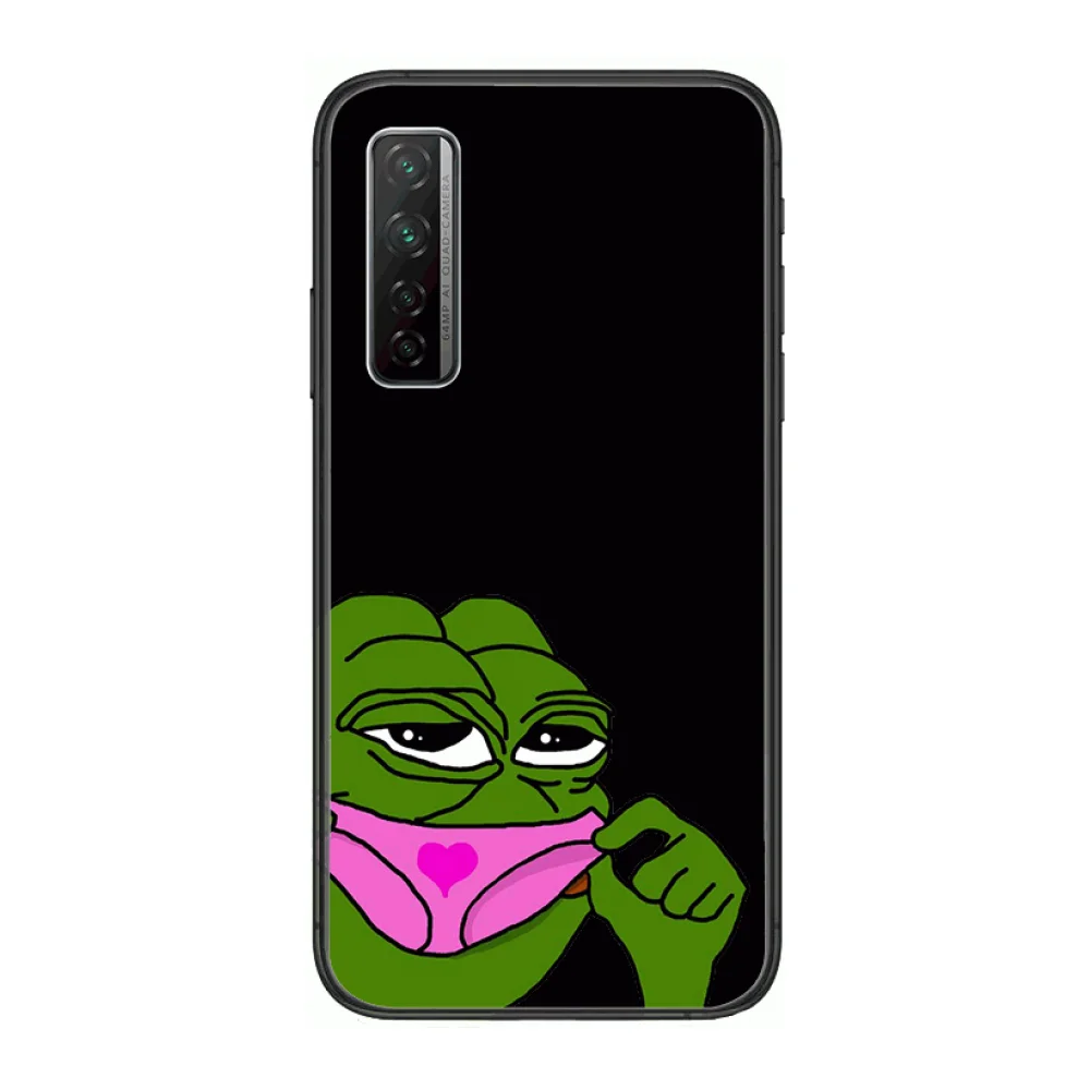 

frog phone case Phone Case For Huawei Nova p10 lite 7 6 5 4 3 Pro i p Smart ZBlack Etui 3D Coque Painting Hoesje