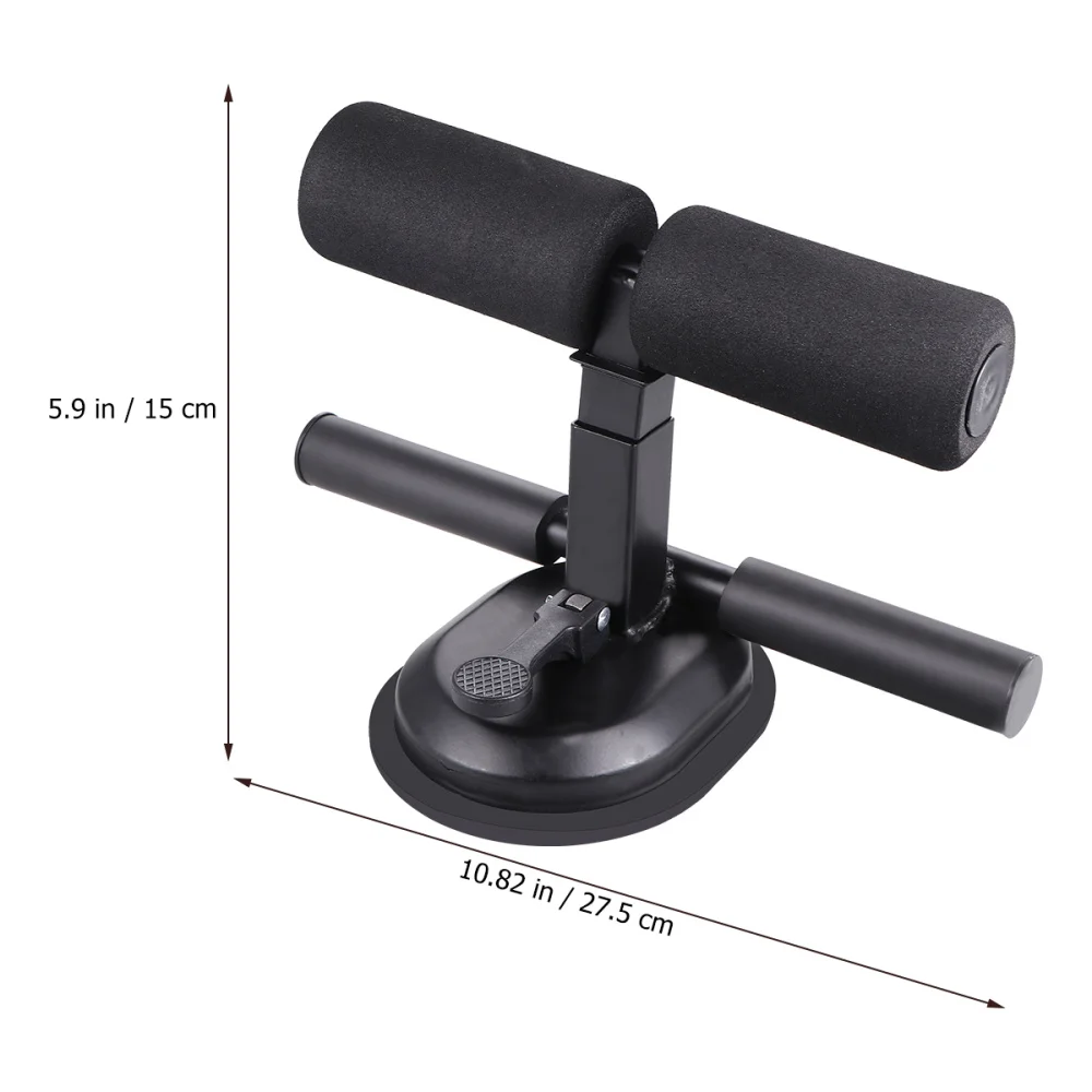 

1PC Creative Fitness Equipment Sit-up Assist Device Suction Cup Type Sit-up Abdominal Trainer for Home Men (Red)