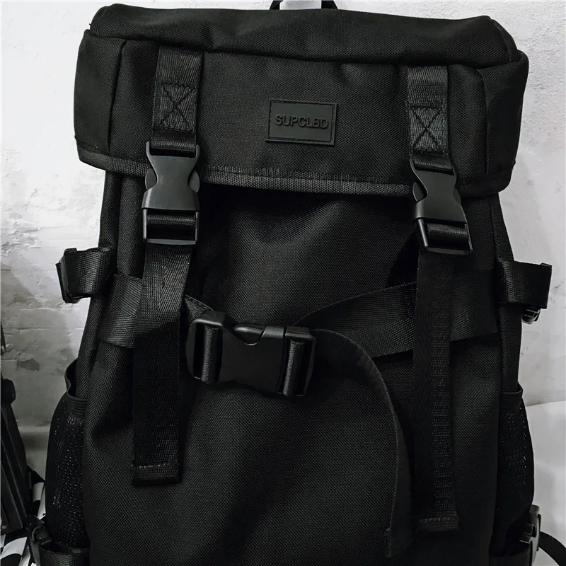 Водонепроницаемый рюкзак для мужчин и женщин черный многофункциональный