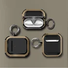 Роскошный чехол для Airpods, мягкий чехол из ТПУ с защитой от падения для Apple Airpods Pro 2 3, чехол для беспроводных наушников, армированный чехол с брелоком