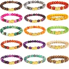 Браслет с натуральными камнями фэн-шуй, браслет с искусственными бусинами, золотой браслет с подвеской Pixiu, браслет с энергией счастья для женщин, богатства, мужчин, подарки