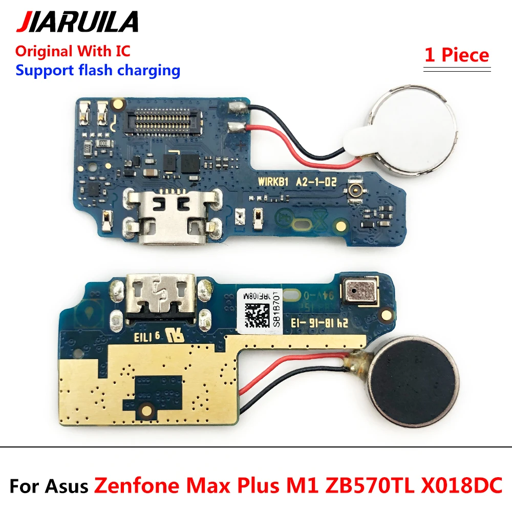 

100 % Original New Micro USB Port Connector For Asus Zenfone Max Plus M1 ZB570TL X018DC Charging Port Dock Connector Flex Cable