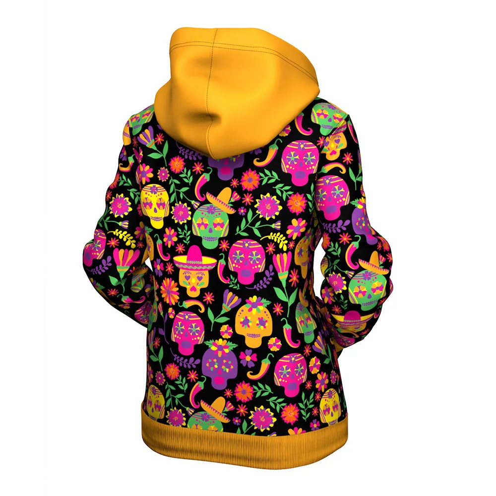 Толстовка с капюшоном для мужчин и женщин худи 3D-принтом мексиканского Дня