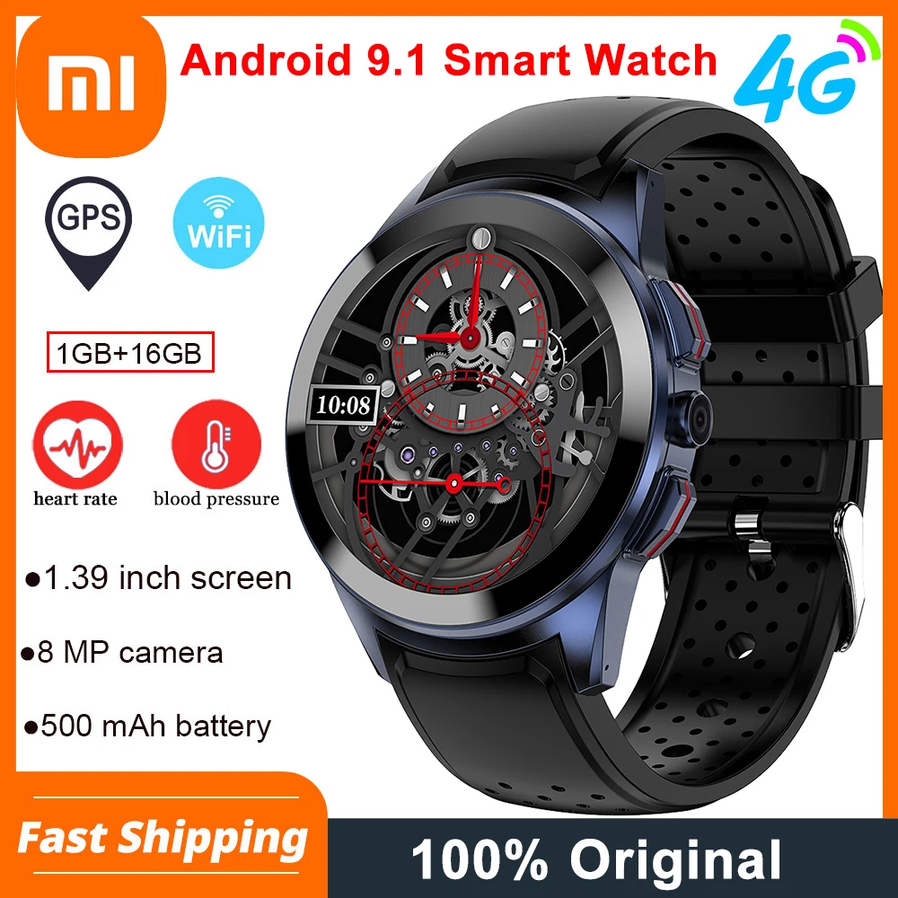 

Xiaomi LT10 Men Smart Watch 4G, 1GB+16GB 1.39" Watch, 8MP Camera SIM Card Phone Call WiFi GPS Smartwatch Connect Android IOS