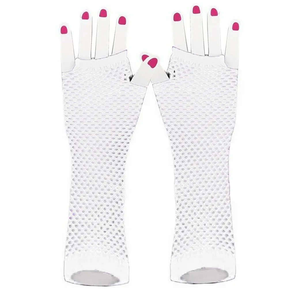 

Womens Sexy Beautiful Arm Warmer New Fashion Neon Fishnet Fingerless Long Gloves Leg Arm Cuff Party Novel Wear 2020 #W5