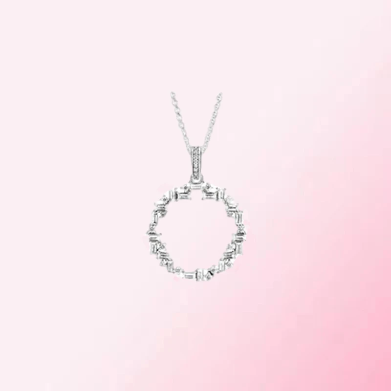 

PanDO 925 Sterling Silver Customized Shiny Fragment DIY Necklace 397546CZ