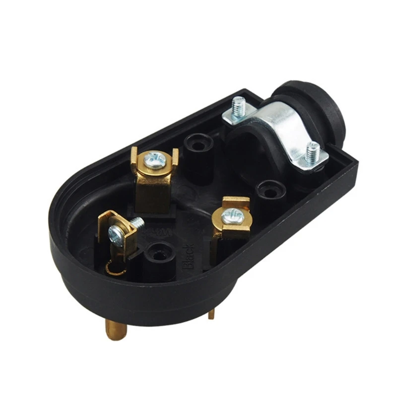 

Replacement Male Plug with Handle Receptacle Plug Electrical Plug Adapter 125V 30 Amp Heavy Duty Cord Connector LX0E