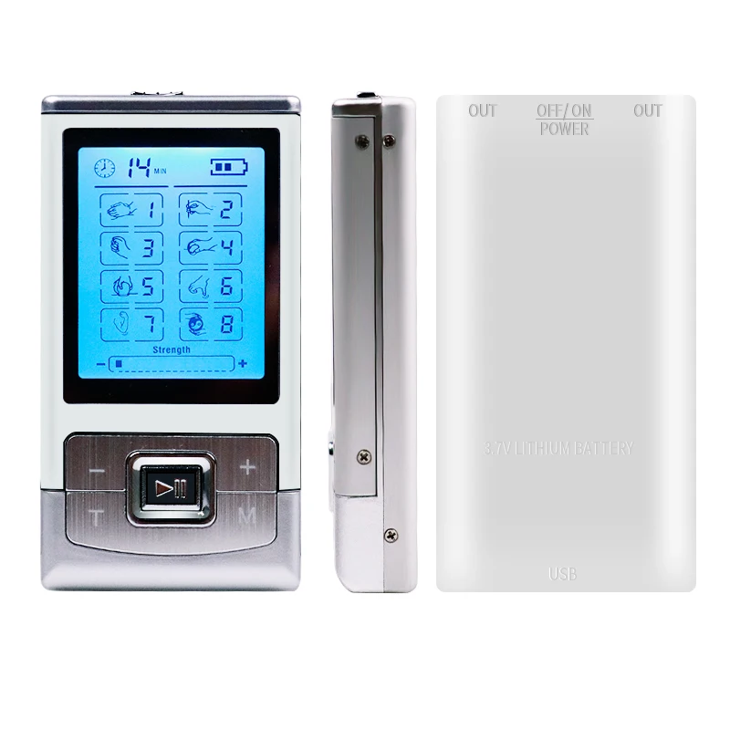 Электрический стимулятор с двойным выходом 8 моделей цифровой массажер для всего