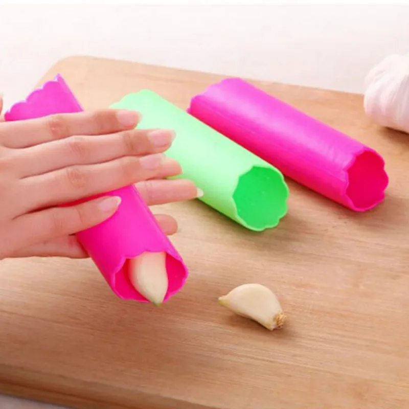 Лидер продаж волшебная силиконовая Овощечистка чеснока простой кухонный