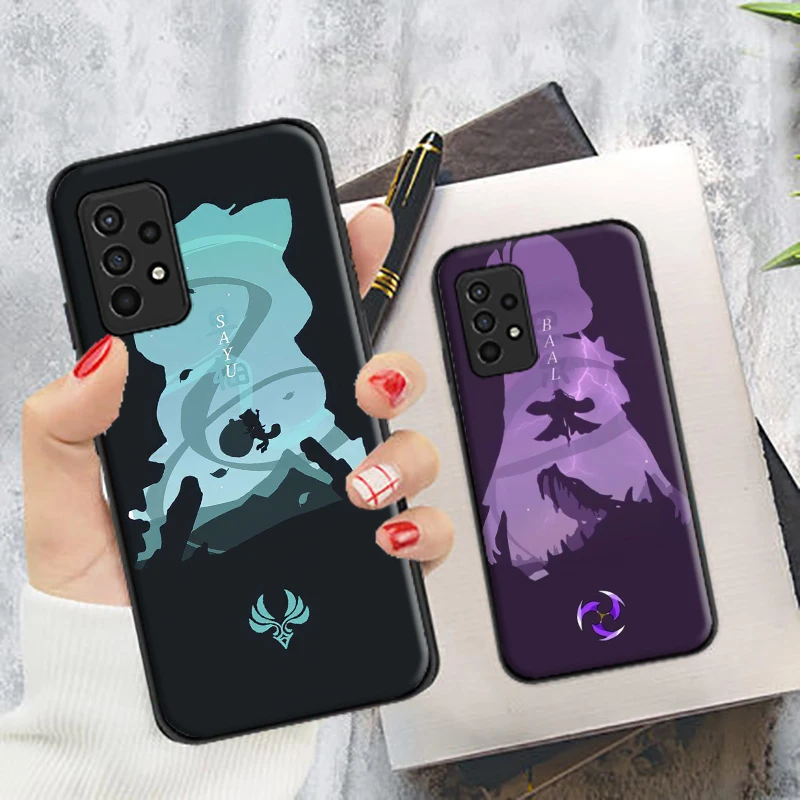 

Genshin Impact Anime Silicone Case Coque For Samsung Galaxy A41 A51 4G 5G A52 4G 5G A71 4G 5G A72 4G 5G Soft Phone Shell Cover