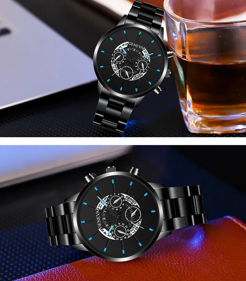 

Men Watch Fashion Business Quanz Watch Luminous Hands Date Clock Stainless Steel Watch Band Male Wristwatch Relogio Masculino