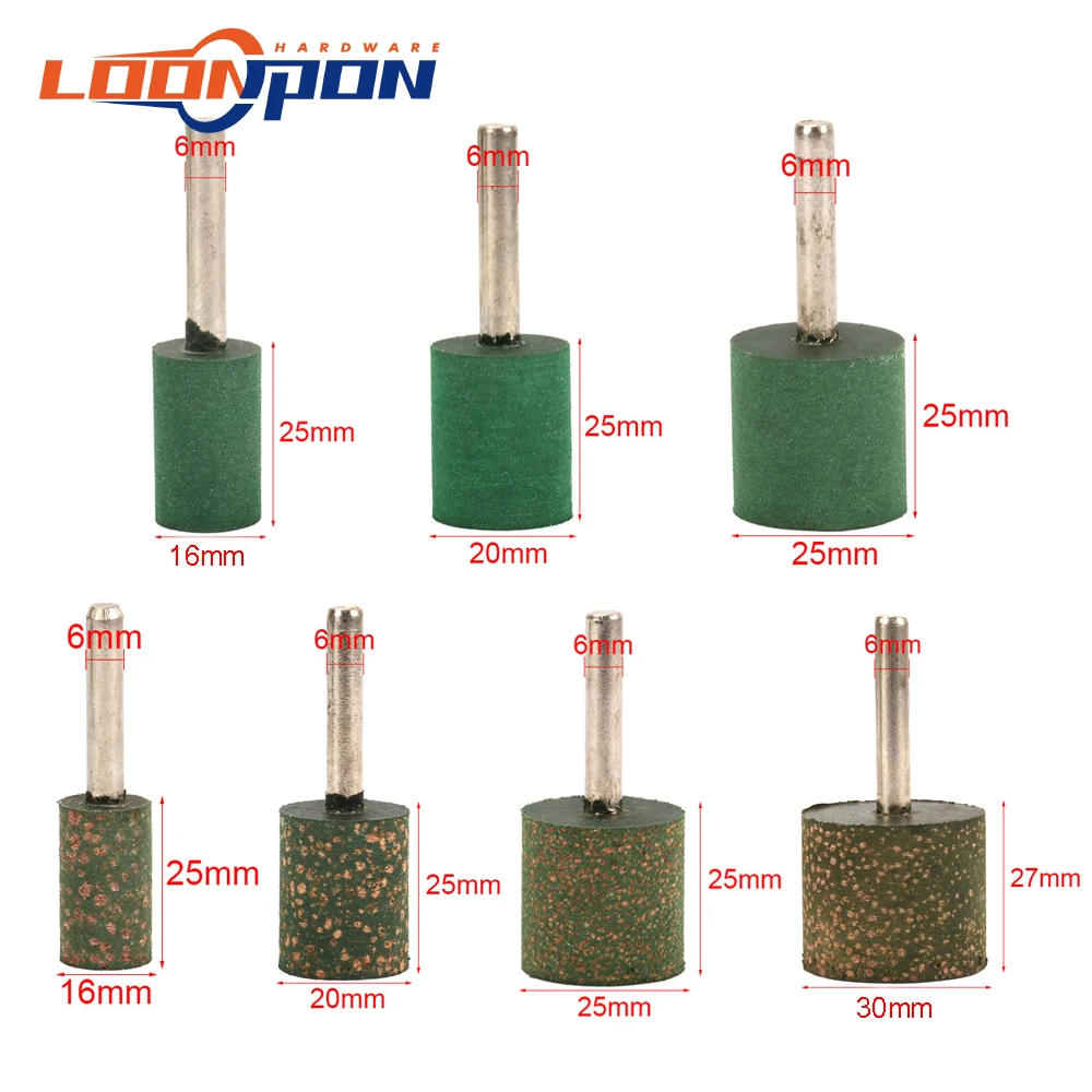 10 шт. резиновая Шлифовальная головка в форме цилиндра из губки кунжута с