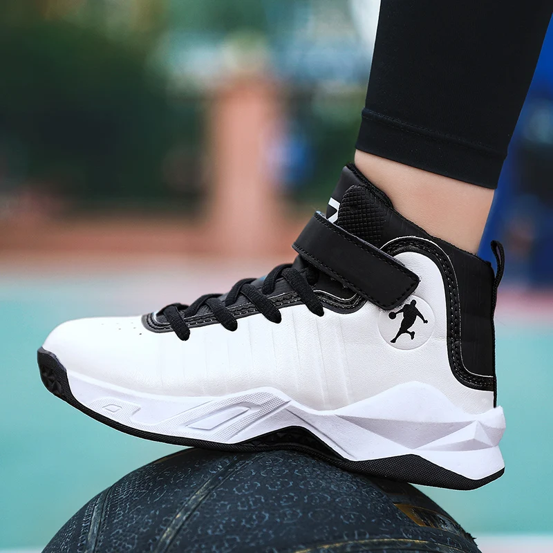 Высокие Нескользящие Детские кроссовки для мальчиков Баскетбольная обувь