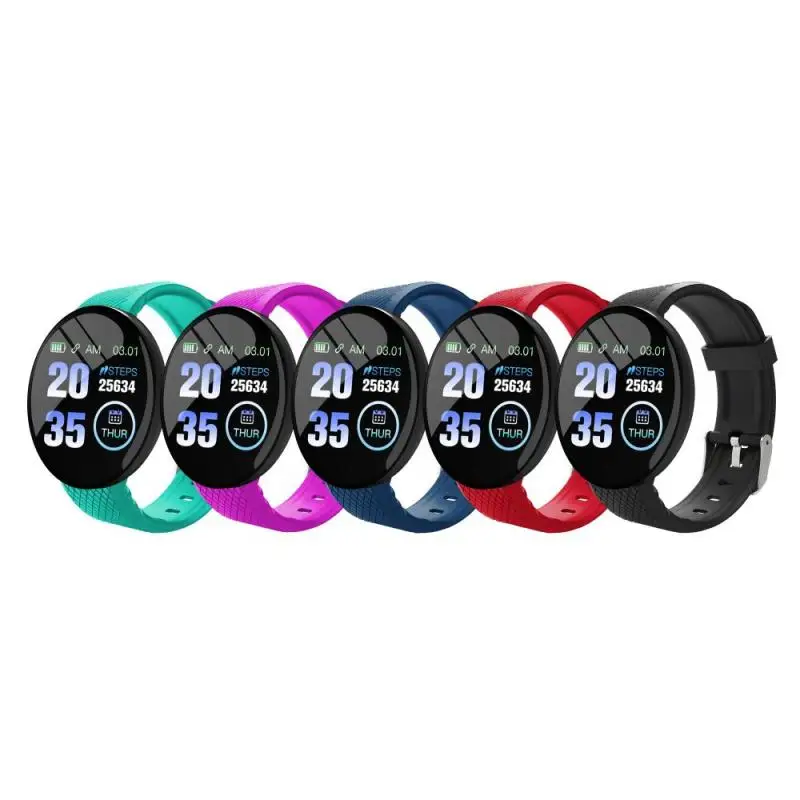 

D18 Smart Watch Blood Pressure Heart Rate Monitor Wristband Smartwatch Sport Tracker Pedometer Women Men Smart Bracelet