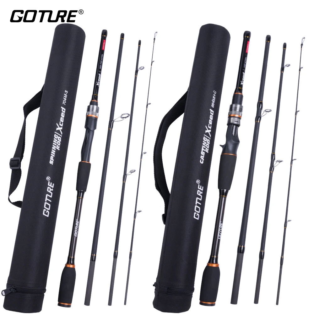 Goture 4-piece Lure Fishing Rod 1.98M 2.1M 2.4M 2.7M 3M 30T+24T Carbon Fiber Spinning Casting Fishing Rod Bass Pike Travel Rod
Goture 4-piece Lure Fishing Rod 1.98M 2.1M 2.4M 2.7M 3M 30T+24T Carbon Fiber Spinning Casting Fishing Rod Bass Pike Travel Rod