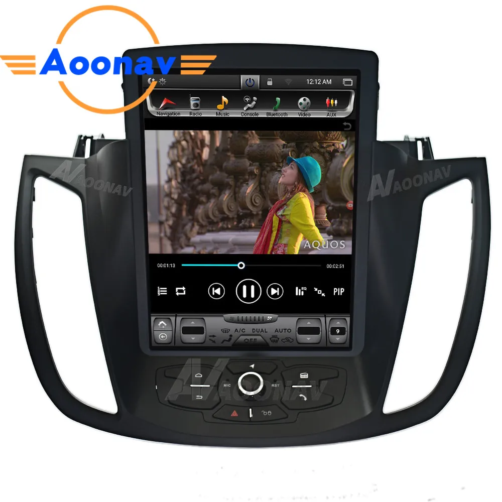 comprar Reprodutor De Vídeo De Rádio Do Carro Para-ford Kuga 2013-2018 Android Carro Auto Estéreo Gps Navegação Gravador De Fita Tela Sensível Ao Toque
