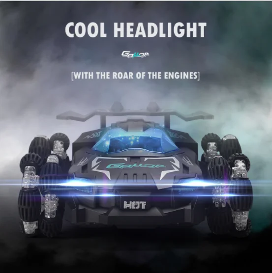 

2021 Electric charging toy car music light 2.4g remote control high-speed drift spray racing boy birthday gift