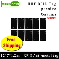 uhf rfid anti metal tag 915mzh 868mhz alien h3 50pcs free shipping tools management 1271 2mm thin smart card passive rfid tags