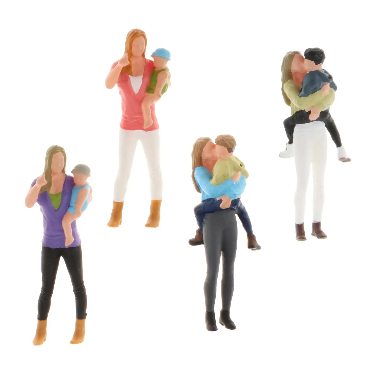 

Resin Mini 1:64 Model Mother and Child Figure People Building Sand Table Scenery