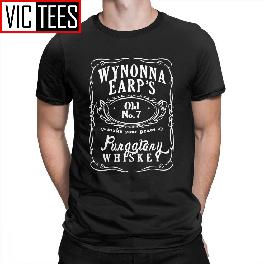 Earp виски Wynonna тройники из чистого хлопка с коротким рукавом винтажные футболки