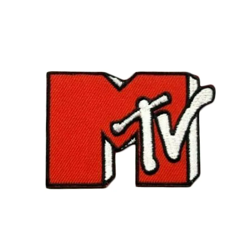 3 ''MTV TV M Забавный музыкальный значок в стиле ретро вышитая нашивка Железный
