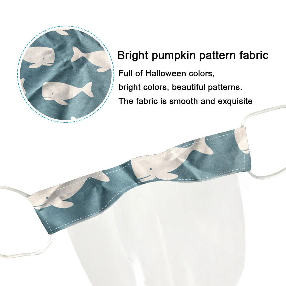 

2021 New children's fashion Mini Shield Washable Reusable Comfortable Transparent Visual Mask Outdoor Cycling Riding Facemask