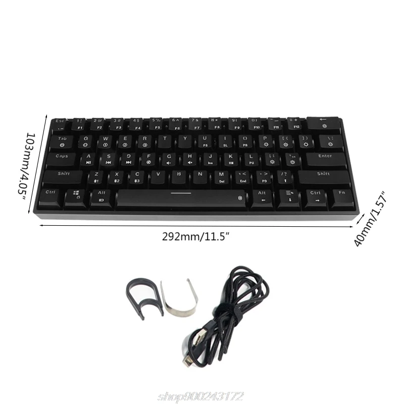 

RGB Backlit Bluetooth 5.0 Wireless Dual Mode Mechanical Keyboard,Portable Compact Waterproof Mini Gaming 61 M12 21 Dropship