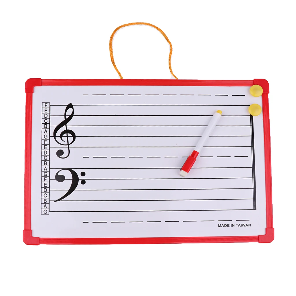1 Set Music Theory Instruction Board Writing Whiteboard for Meeting School Teaching | Спорт и развлечения