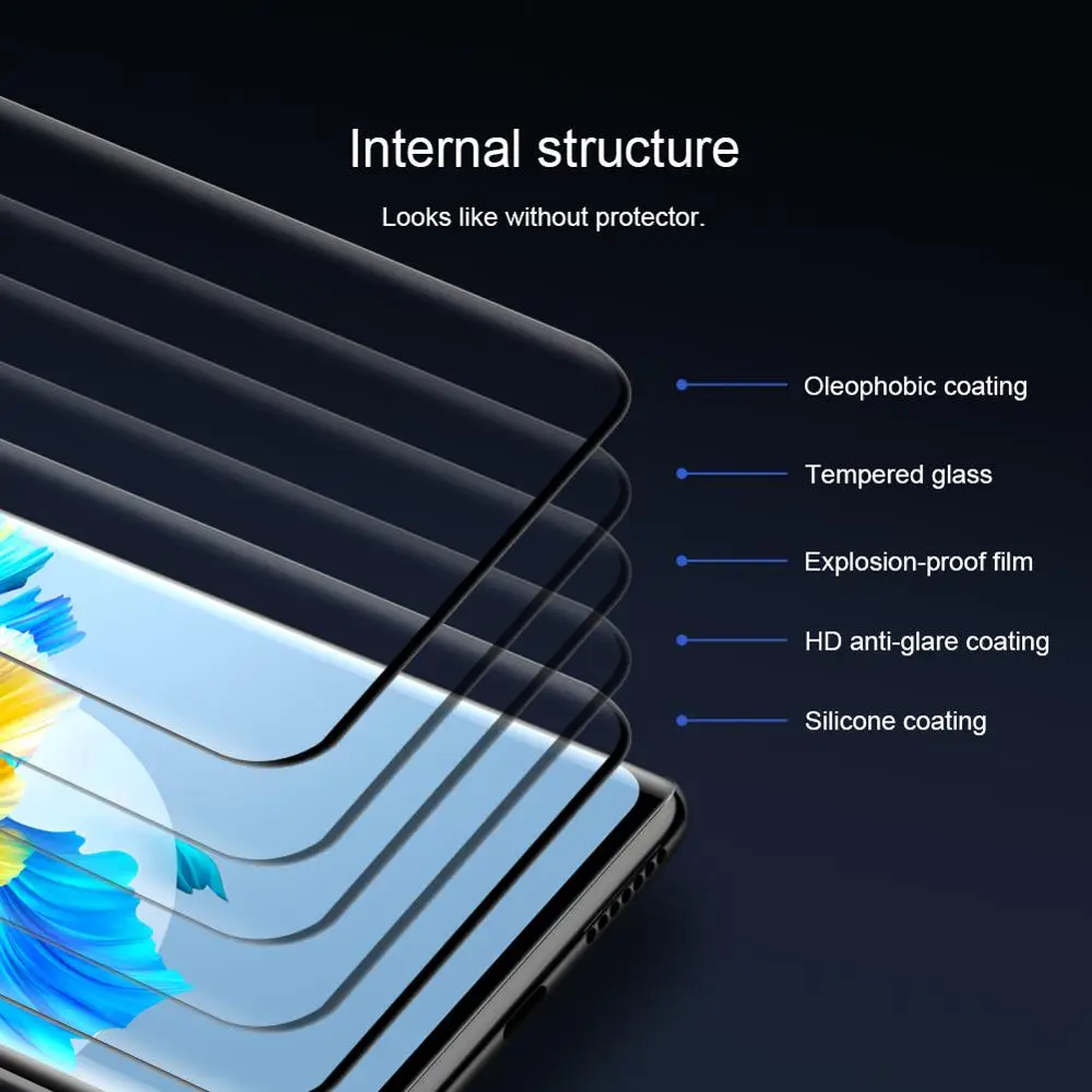 

for Huawei Mate 40 Pro Glass Nillkin CP+ Max Full Cover 3D Edge Tempered Glass Screen Protector for Huawei Mate 40 Pro Glass