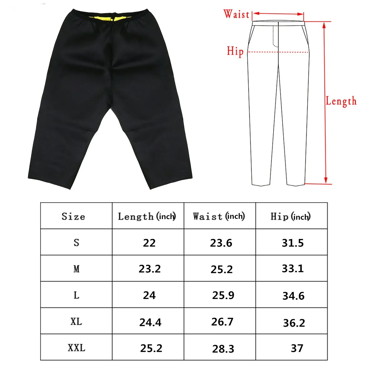 Брюки для похудения хит продаж спортивные штаны сауны тела женщин термо неопрен