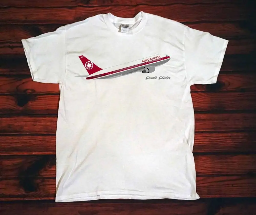 Лидер продаж модная воздушно канадская футболка Боинг 767 200 Gimli Glider Размеры S M L Xl 2Xl