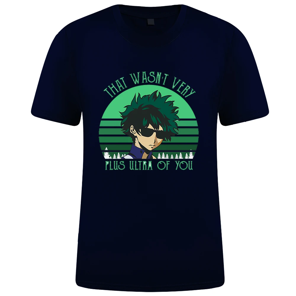 

Summer Cartoon Cool Mens Tee Shirts My Hero Academia Comics T Shirt Japan Anime Simple Tops Cotton Basic Simple Men T-Shirts