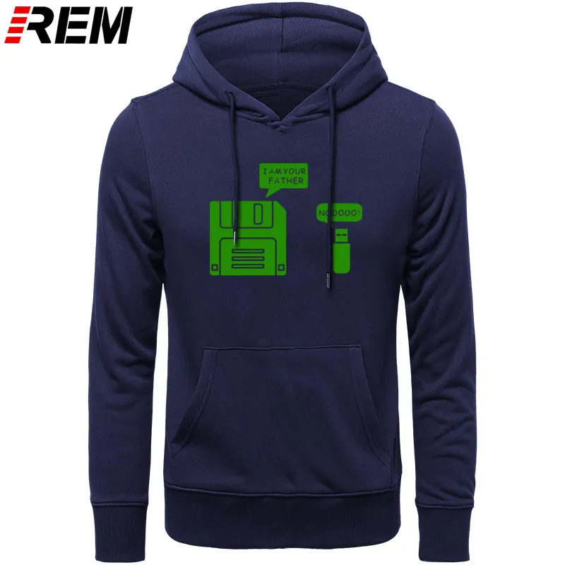REM USB дискета я ваш отец мужские хлопковые с длинным рукавом юмором диск повседневные Camisetas Hombre мужские кофты с капюшоном, толстовки