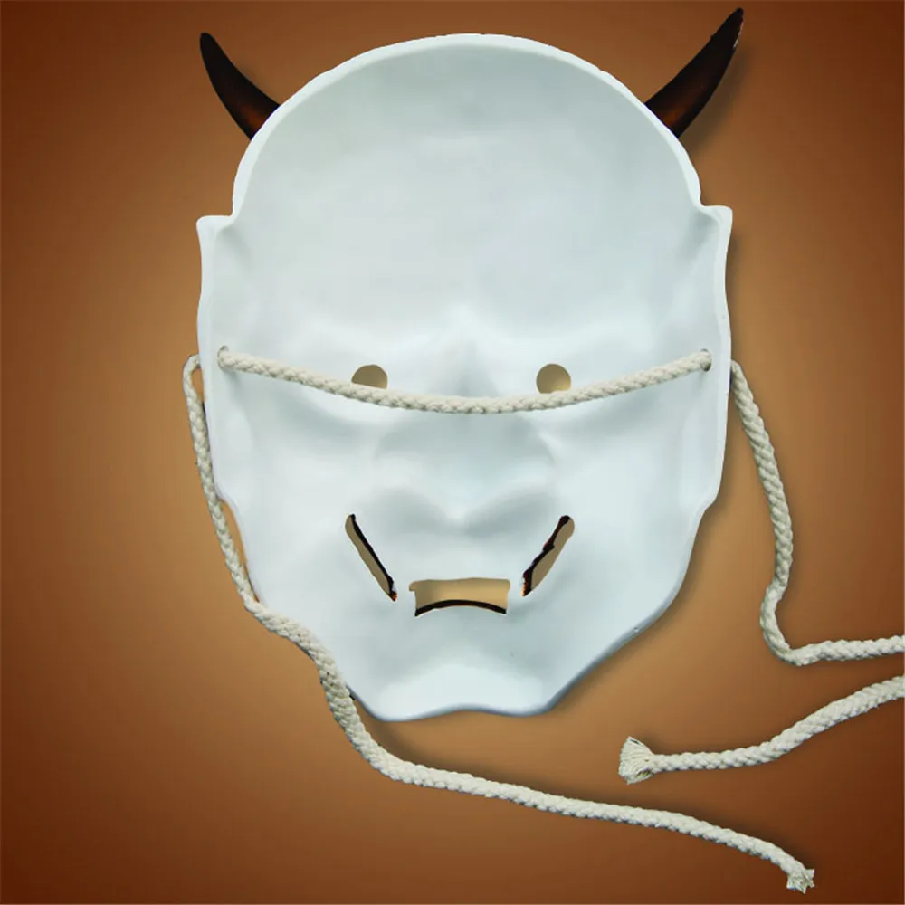 Японская Маска-гримаса из смолы демон праджна Ханья голова дьявола Хэллоуин ужас