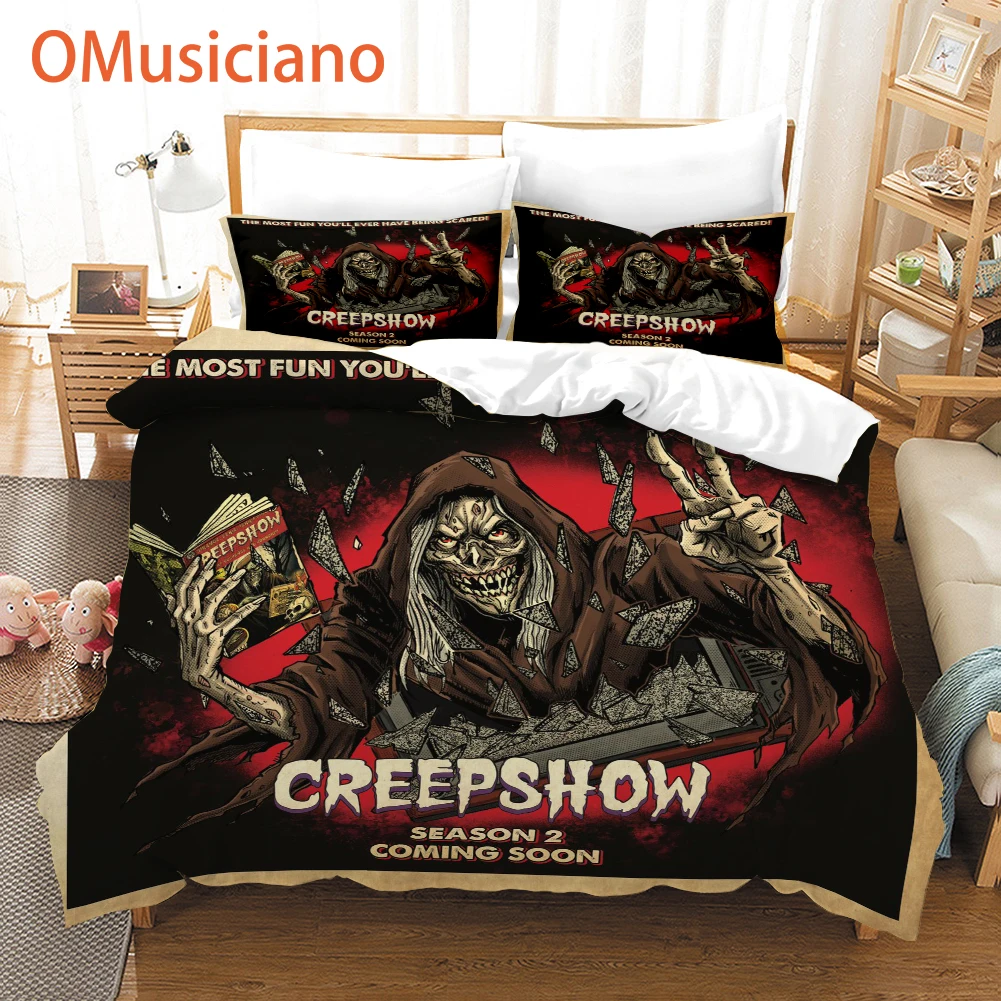 

creepshow season 2 digital print custom bedding set, comforter / duvet cover set full queen king / Halloween bedding gift