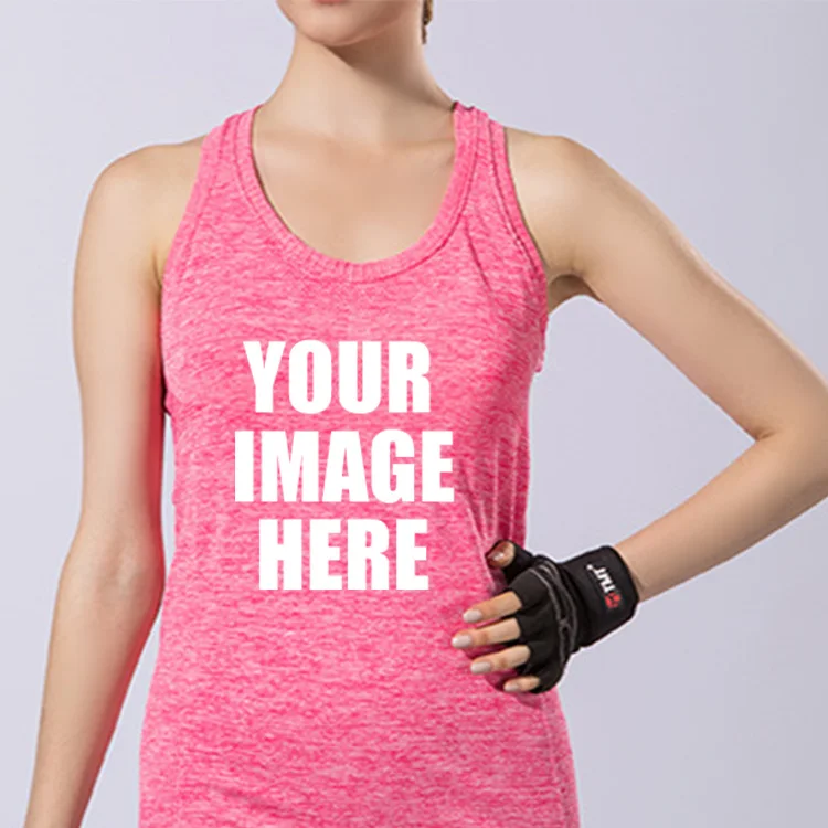 

Screen Printing Vest Logo Cuustom Women Yoga Running Workout Tank Tops