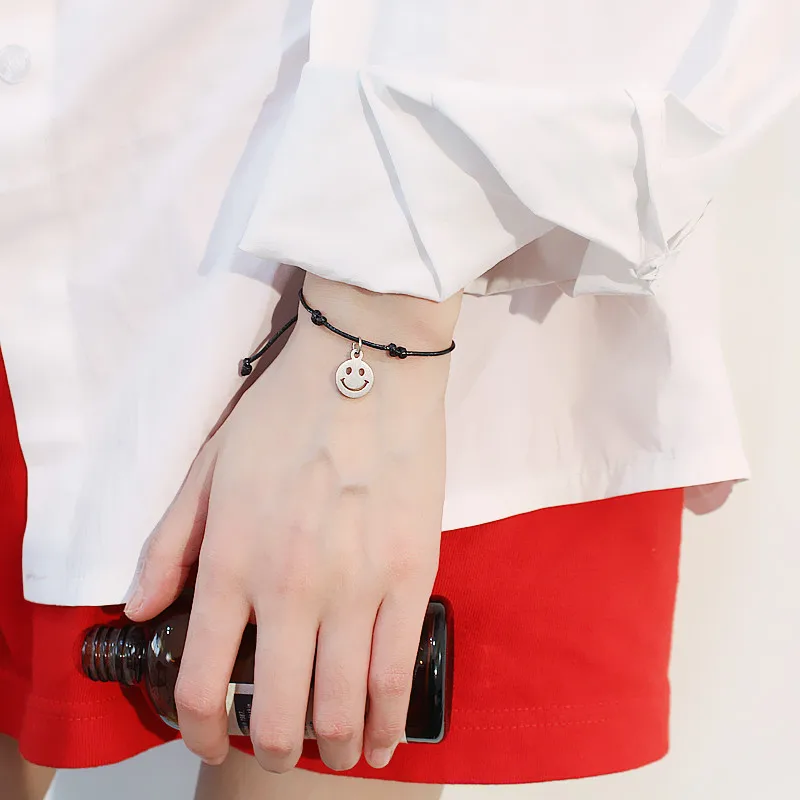 Новинка 2020 браслет для влюбленных с улыбающимся лицом модный трендовый простой